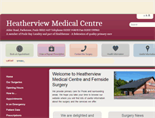 Tablet Screenshot of heatherviewmedical.co.uk